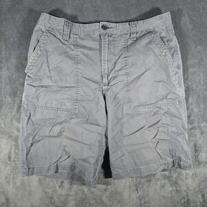 Banana Republic Cargo Shorts Utility Pockets‎ Casual Gray Mens Size 33